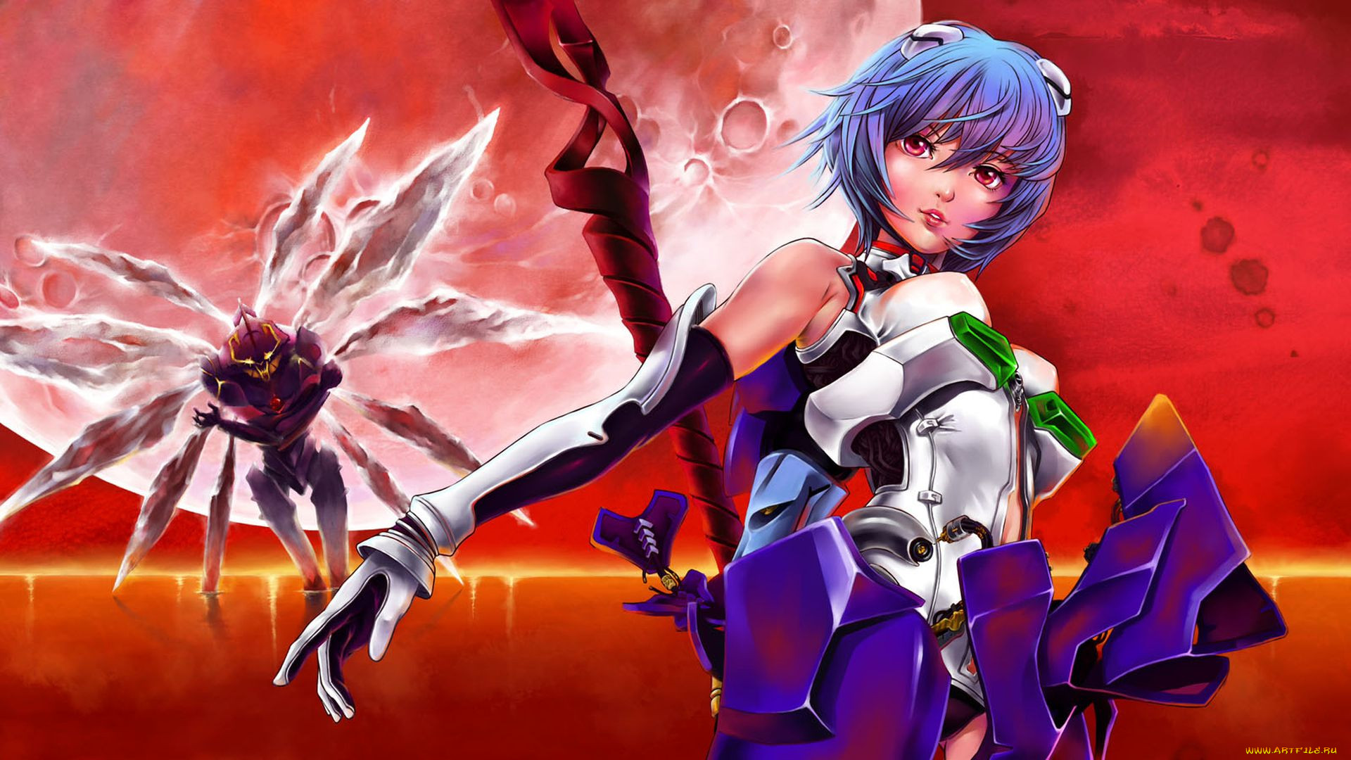 Обои Neon Genesis Evangelion Аниме Evangelion, обои для рабочего стола,  фотографии neon, genesis, evangelion, аниме, rei, ayanami Обои для рабочего  стола, скачать обои картинки заставки на рабочий стол.